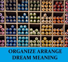 Dream About Organizing Arranging